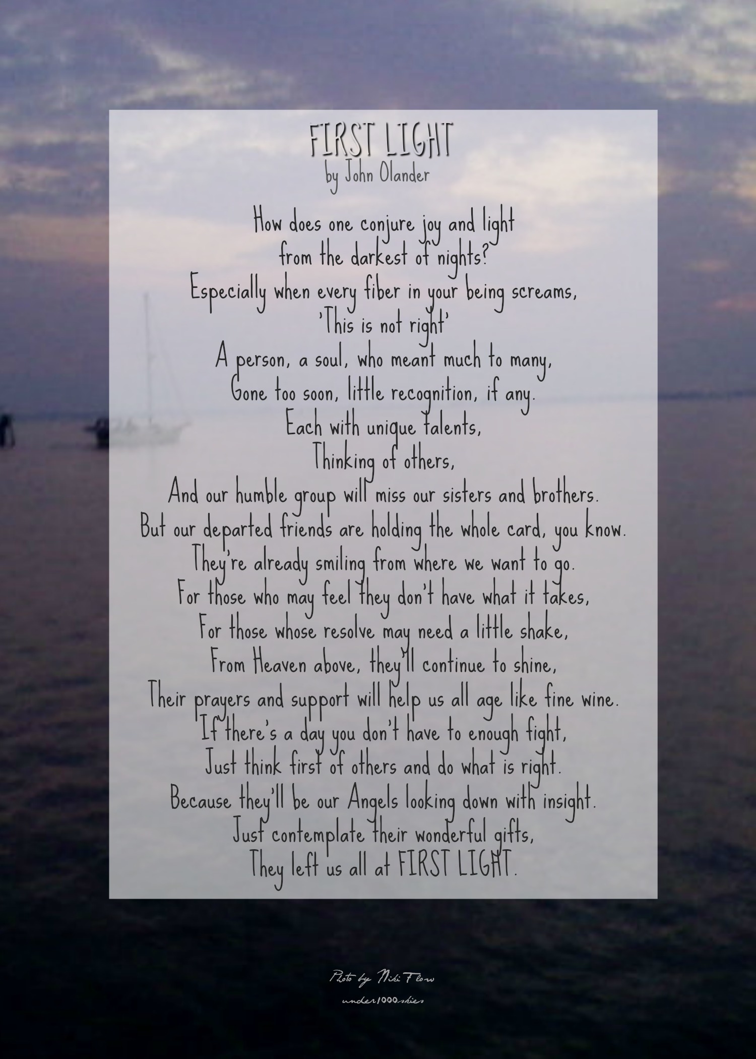 Gems 4.67 John Olander First Light In Memoriam