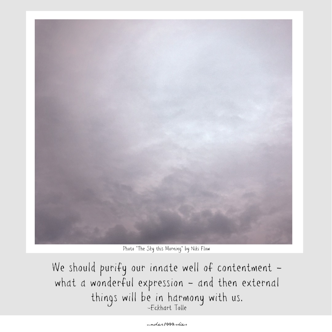 Gems 4.89 Ekhart Tolle purify well of contentment