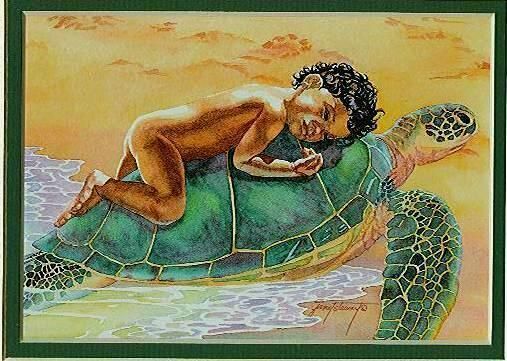 turtle girl artist uknown